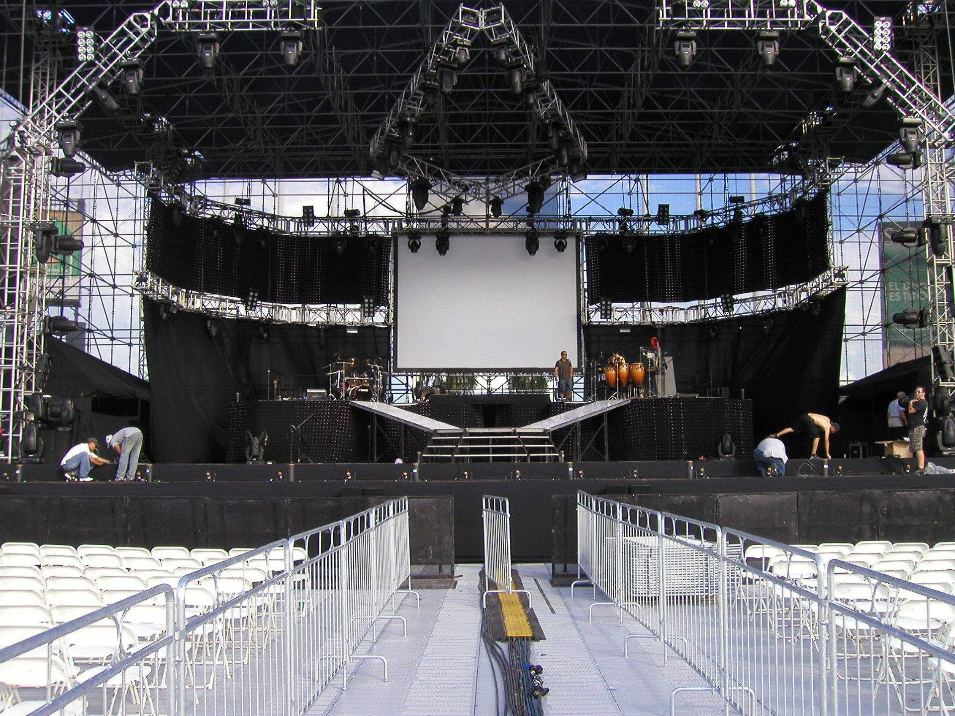 Festival stage front-of-house view